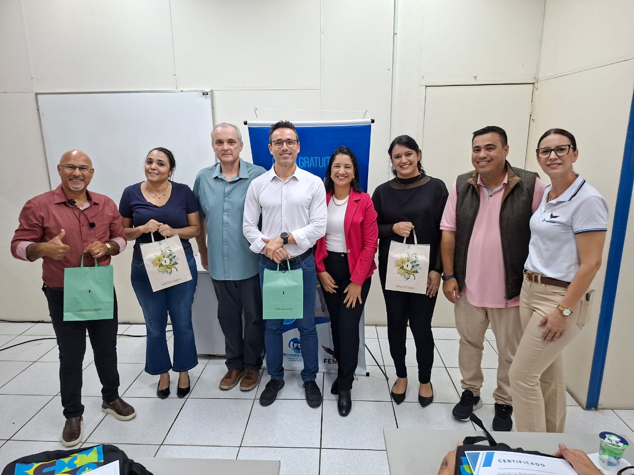 Foto com presente